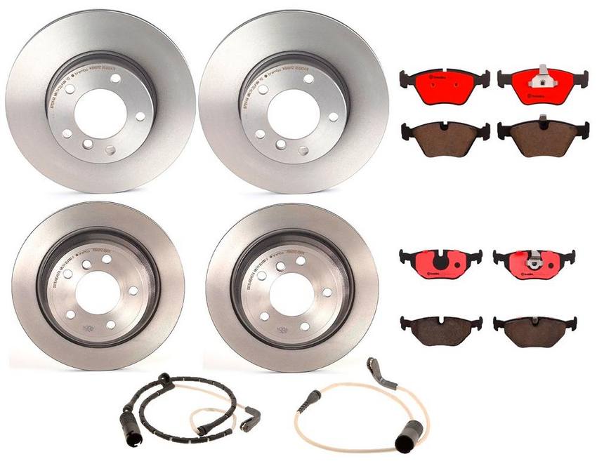 BMW Brembo Brake Kit - Pads &  Rotors Front and Rear (296mm/298mm) (Ceramic) - Brembo 1638632KIT